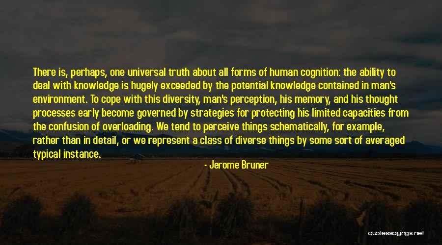 Perception Of Truth Quotes By Jerome Bruner