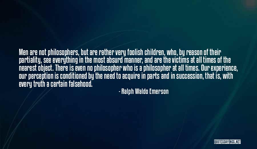 Perception Of Truth Quotes By Ralph Waldo Emerson