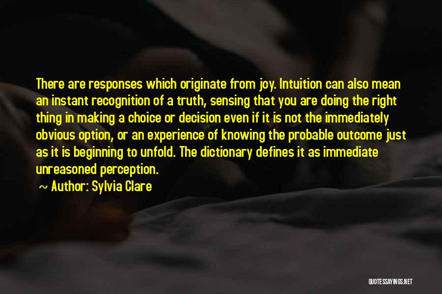 Perception Of Truth Quotes By Sylvia Clare