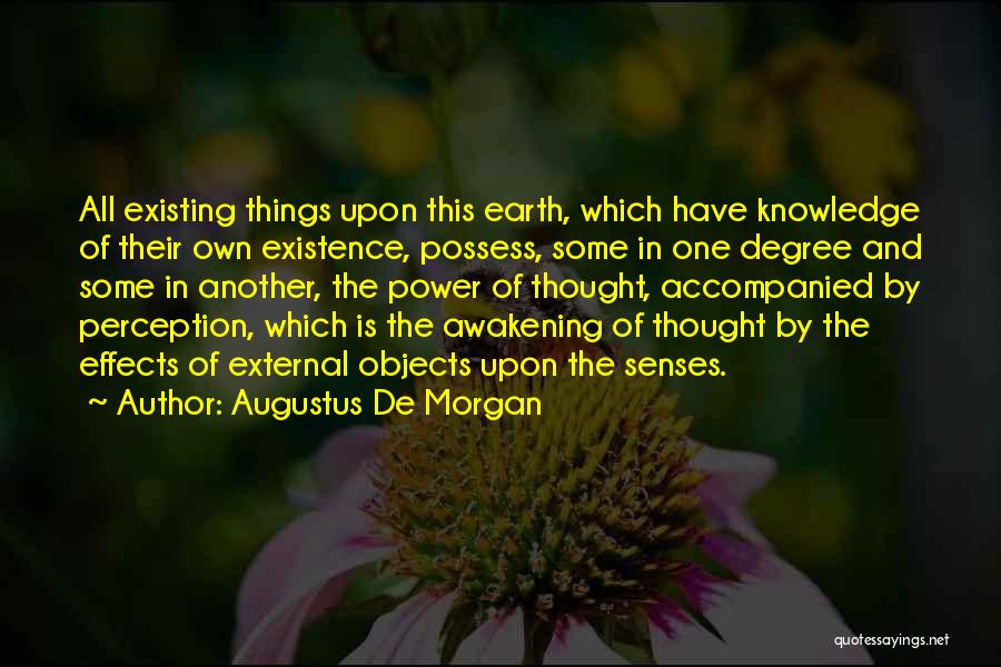 Perception Quotes By Augustus De Morgan
