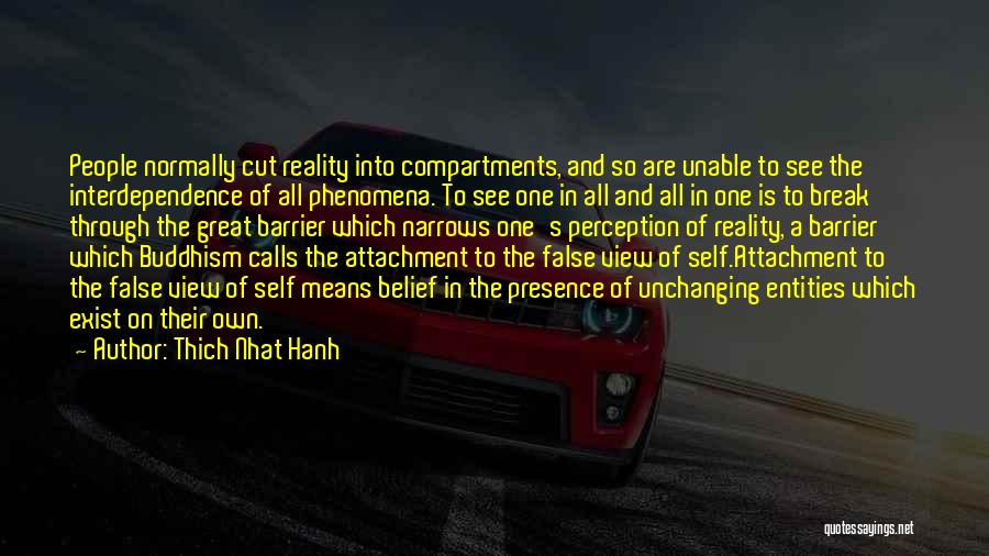 Perception Reality Quotes By Thich Nhat Hanh