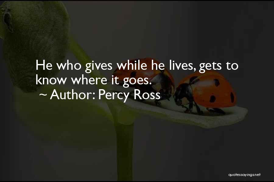 Percy Ross Quotes 1771992