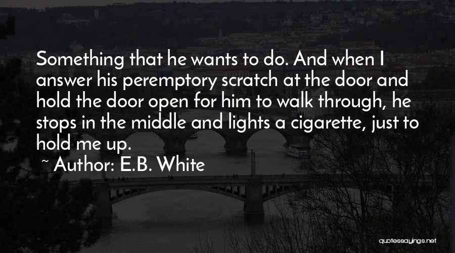 Peremptory Quotes By E.B. White