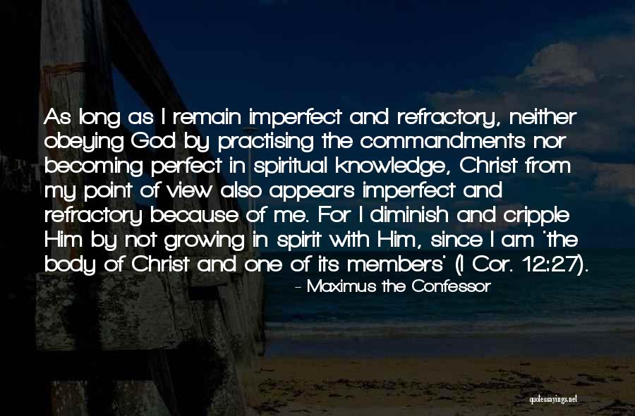 Perfect And Imperfect Quotes By Maximus The Confessor Perfect And Imperfect Quotes By Maximus The Confessor