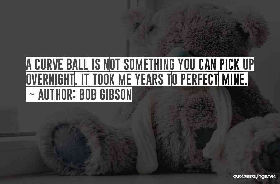Perfect Curve Quotes By Bob Gibson