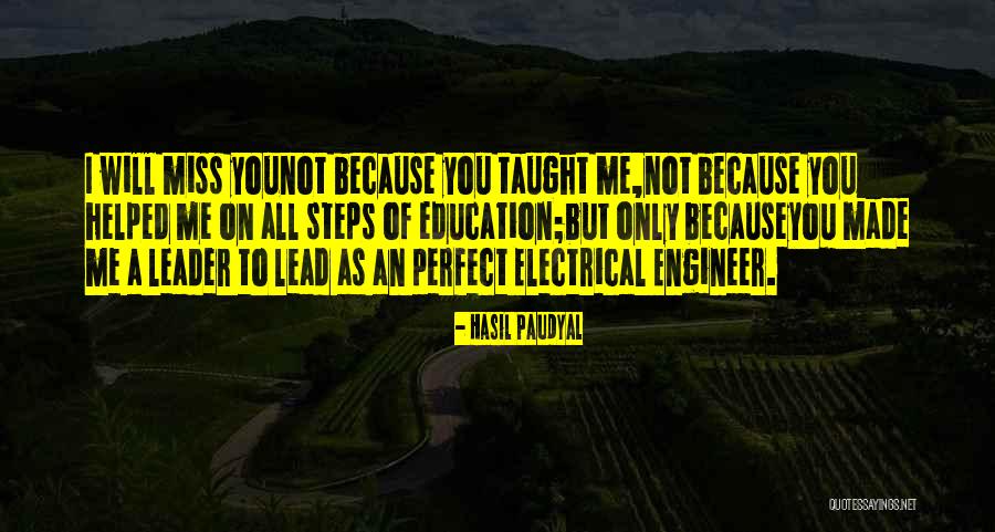 Perfect I Miss You Quotes By Hasil Paudyal