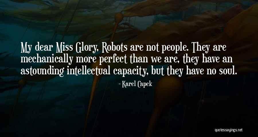 Perfect I Miss You Quotes By Karel Capek