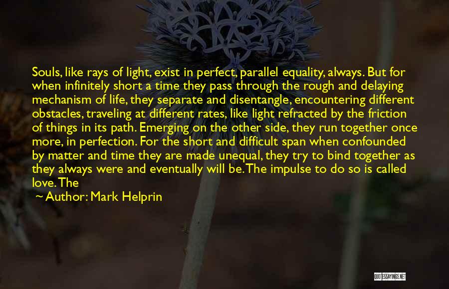 Perfect Man Does Not Exist Quotes By Mark Helprin