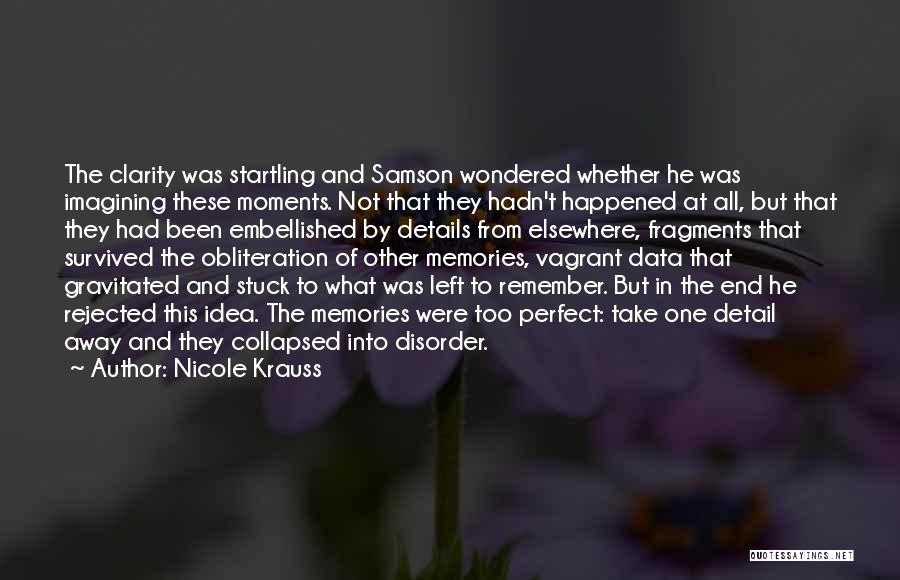 Perfect Memories Quotes By Nicole Krauss