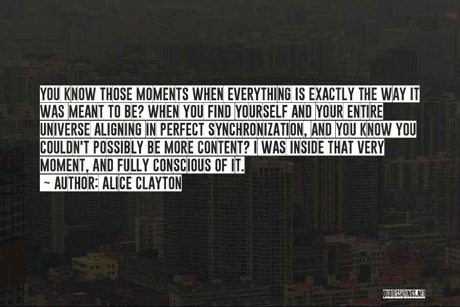 Perfect Moments Quotes By Alice Clayton