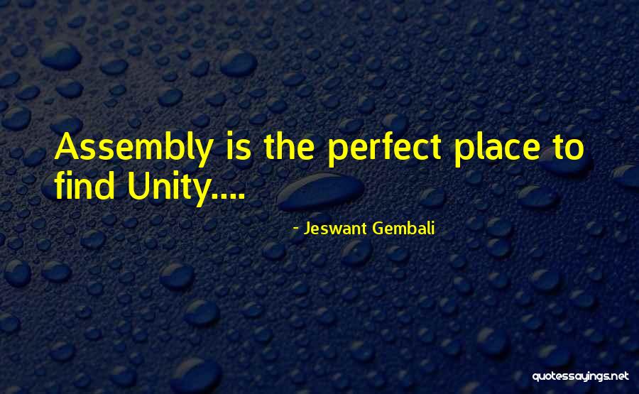 Perfect Place Quotes By Jeswant Gembali