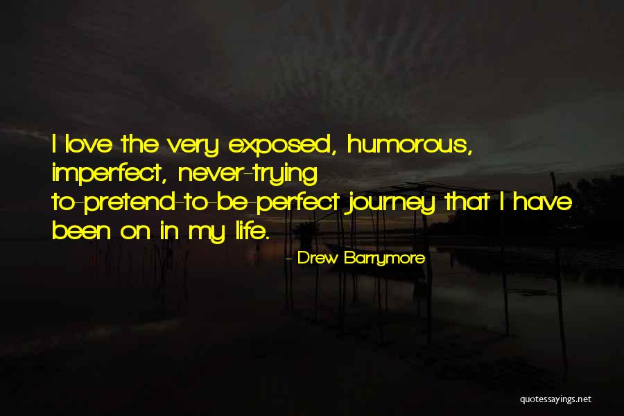 Perfect Vs Imperfect Quotes By Drew Barrymore