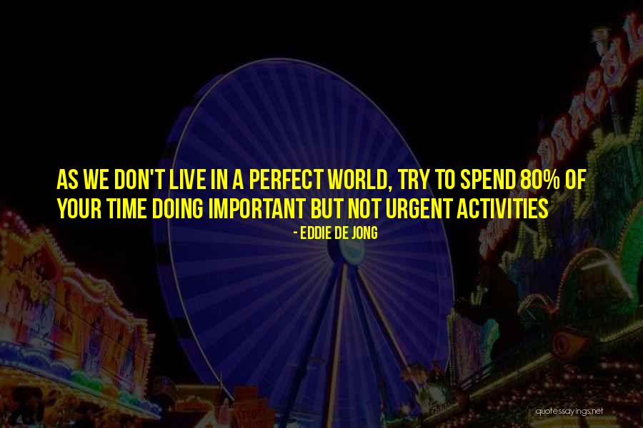 Perfect World Quotes By Eddie De Jong