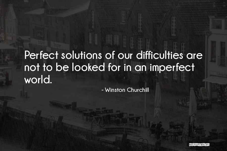 Perfect World Quotes By Winston Churchill