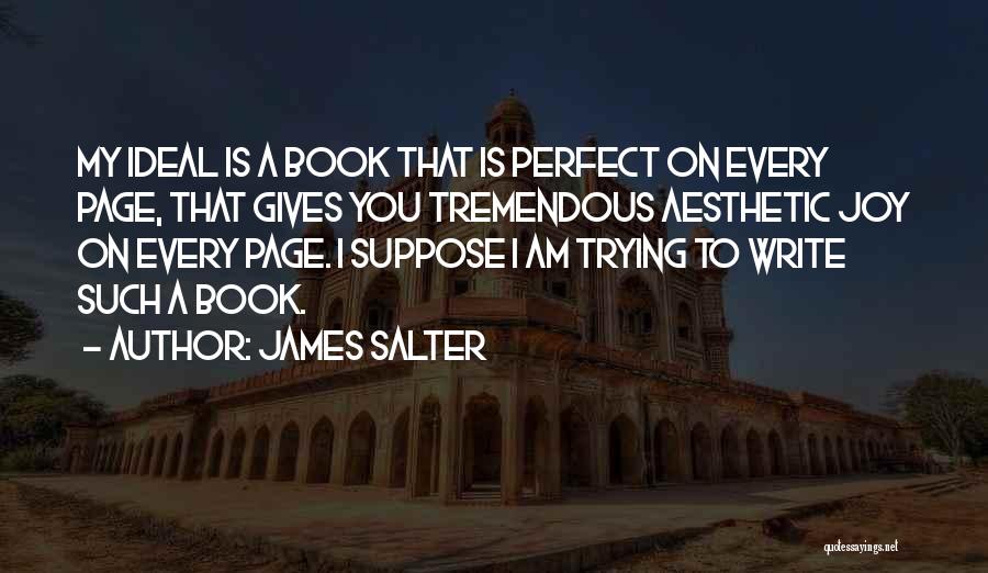 Perfect You Book Quotes By James Salter