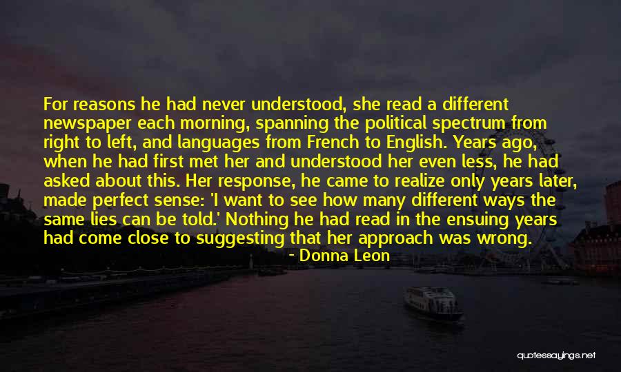 Perfect Your English Quotes By Donna Leon