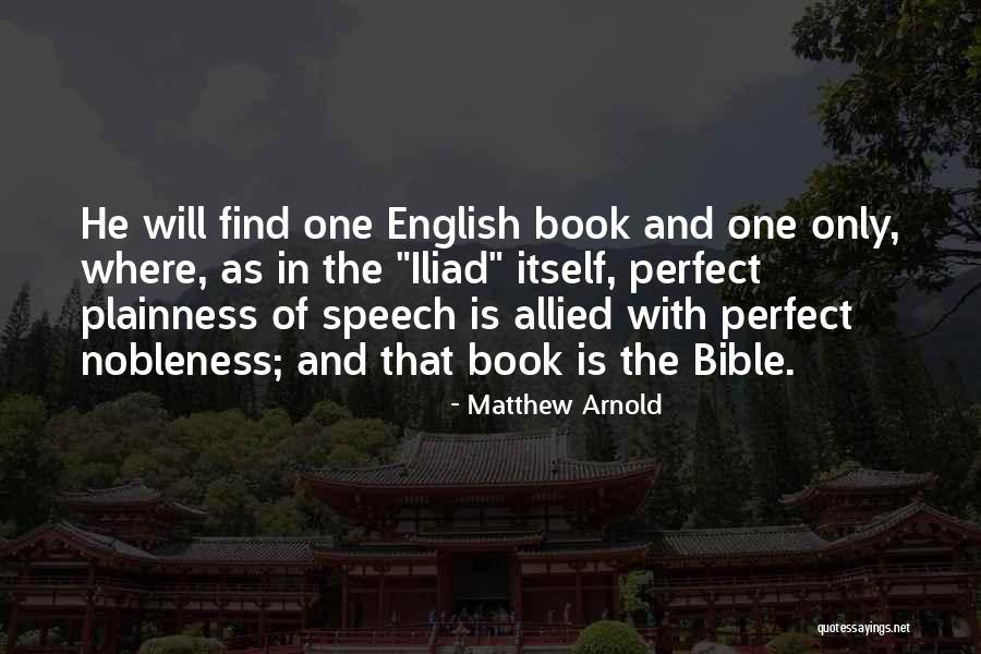 Perfect Your English Quotes By Matthew Arnold