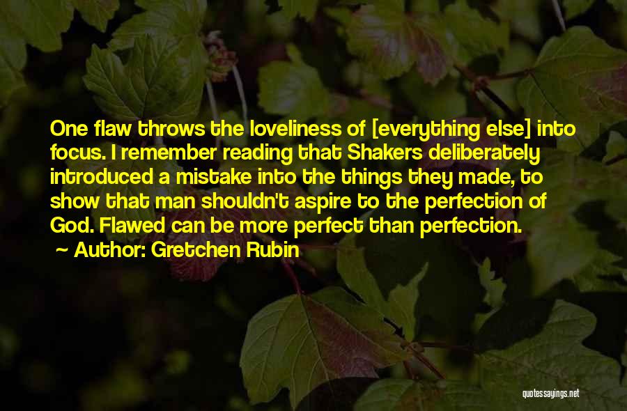 Perfection And Flaws Quotes By Gretchen Rubin