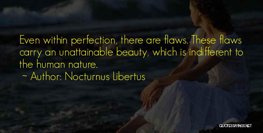 Perfection And Flaws Quotes By Nocturnus Libertus