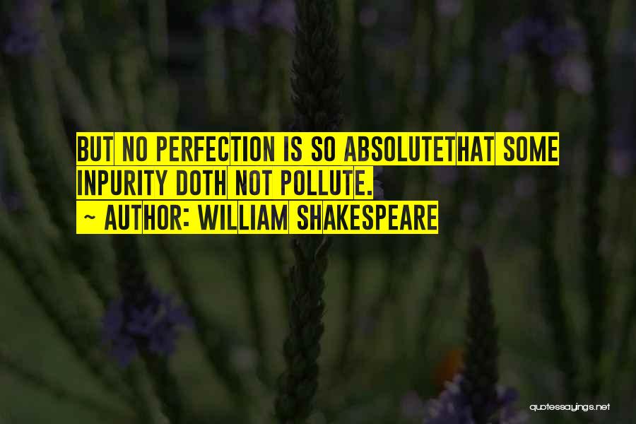 Perfection Shakespeare Quotes By William Shakespeare