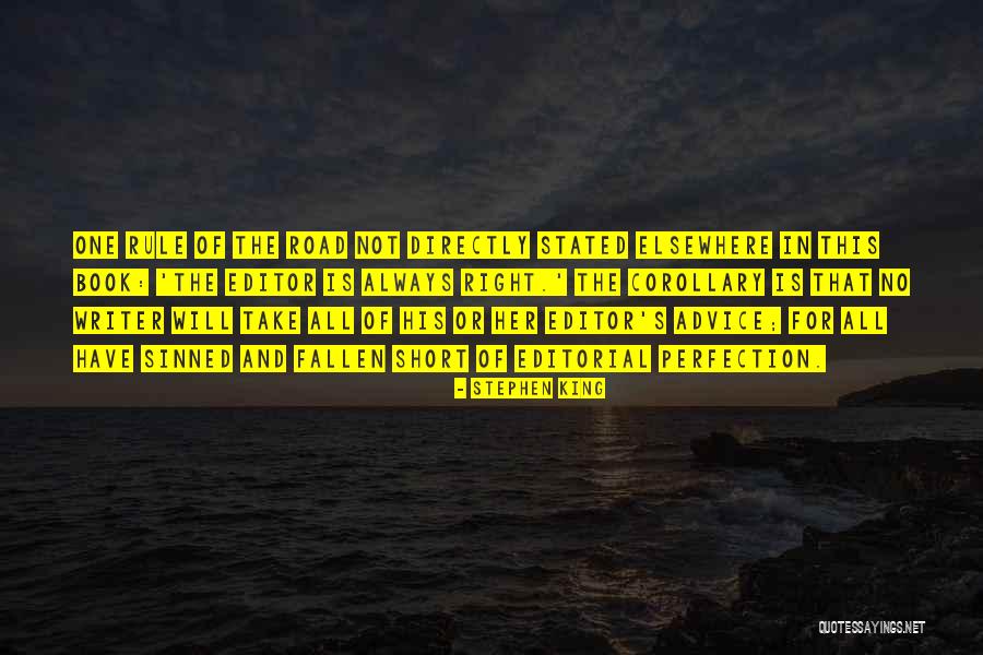 Perfection Short Quotes By Stephen King Perfection Short Quotes By Stephen King