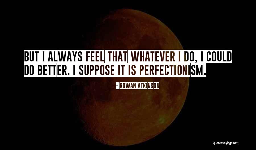 Perfectionism Quotes By Rowan Atkinson Perfectionism Quotes By Rowan Atkinson