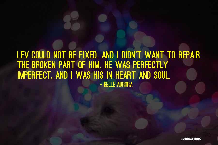 Perfectly Broken Quotes By Belle Aurora