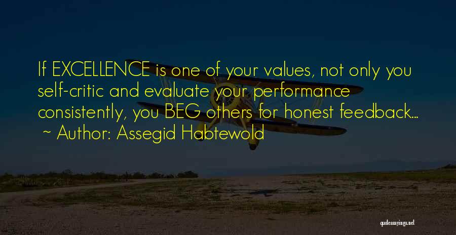 Performance Feedback Quotes By Assegid Habtewold