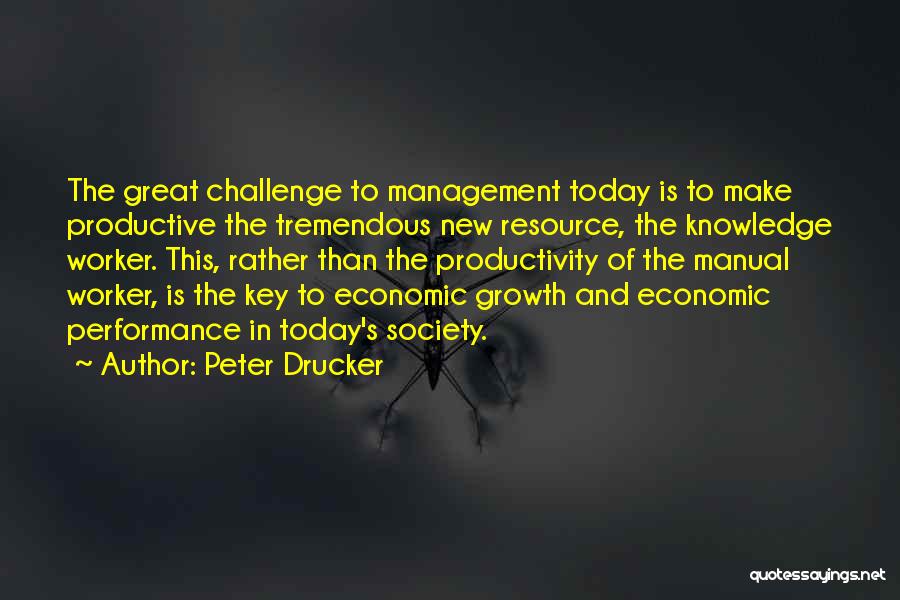 Performance In Business Quotes By Peter Drucker