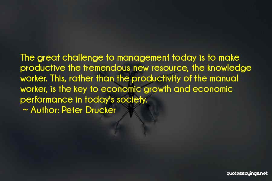 Performance Management Business Quotes By Peter Drucker