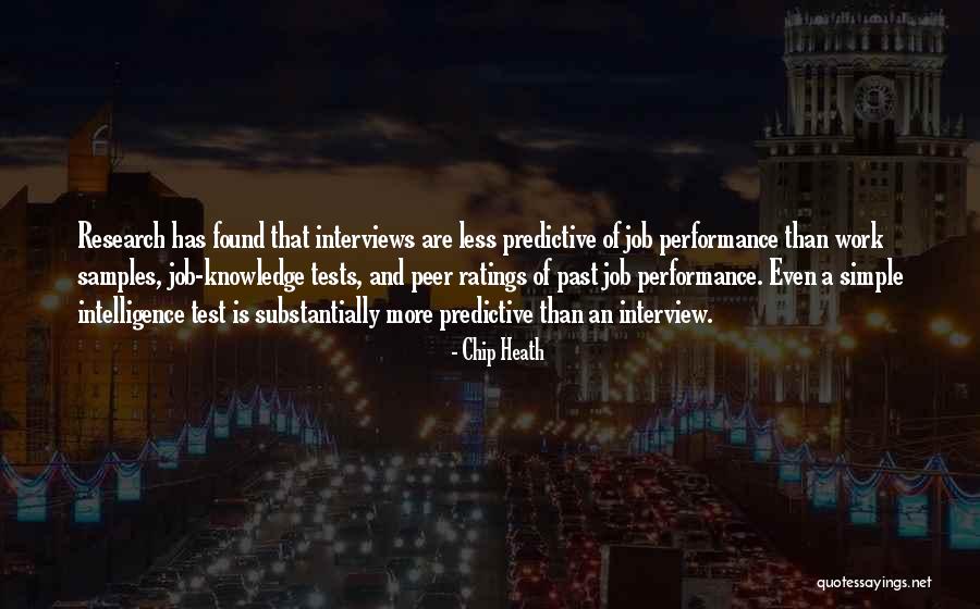 Performance Ratings Quotes By Chip Heath