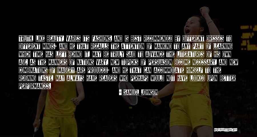 Performances Quotes By Samuel Johnson Performances Quotes By Samuel Johnson