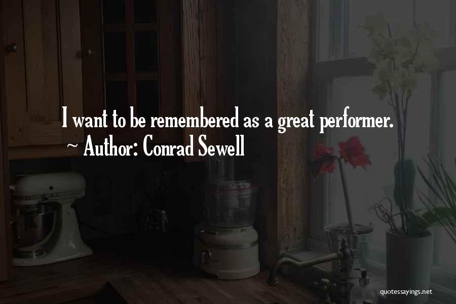 Performer Quotes By Conrad Sewell