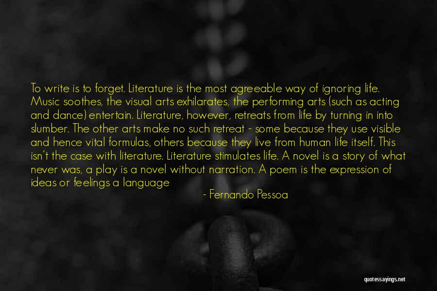 Performing Live Quotes By Fernando Pessoa