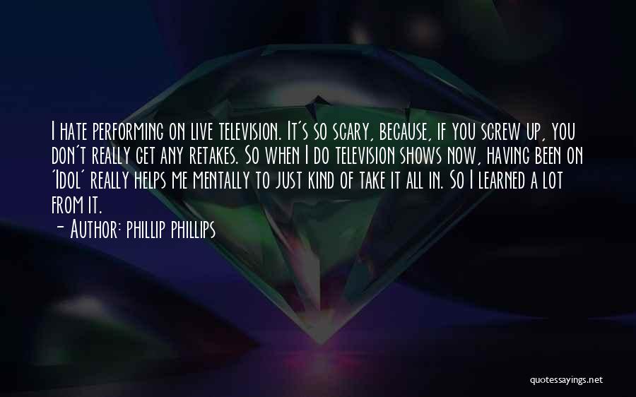 Performing Live Quotes By Phillip Phillips