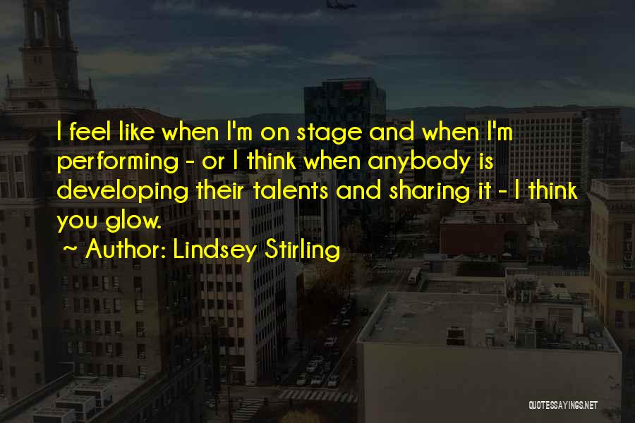 Performing On Stage Quotes By Lindsey Stirling