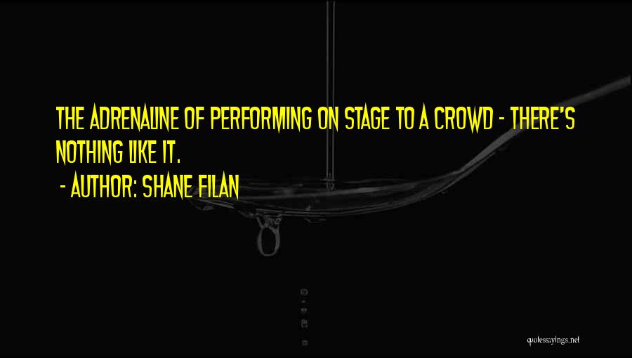 Performing On Stage Quotes By Shane Filan