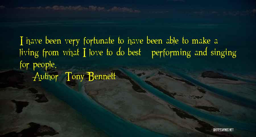 Performing Singing Quotes By Tony Bennett