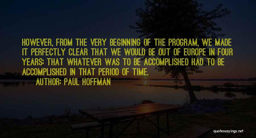 Period In Out Of Quotes By Paul Hoffman