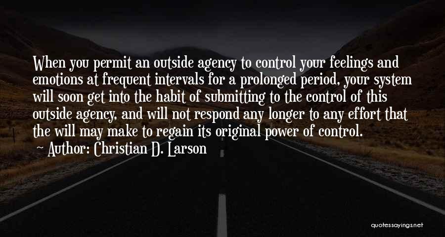 Period Outside The Quotes By Christian D. Larson