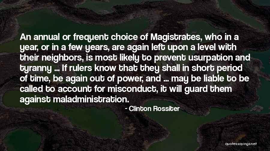 Period Power Quotes By Clinton Rossiter Period Power Quotes By Clinton Rossiter