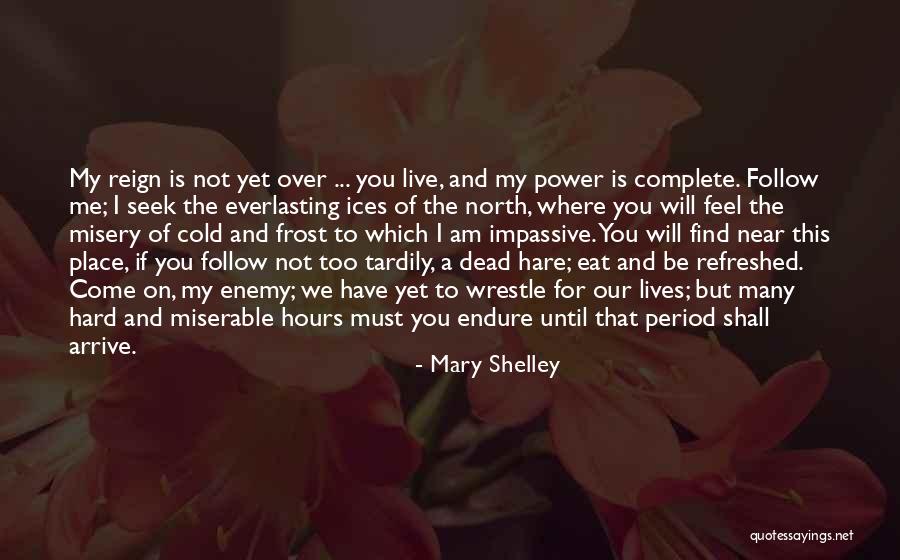 Period Power Quotes By Mary Shelley Period Power Quotes By Mary Shelley