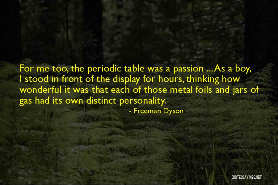 Periodic Table Quotes By Freeman Dyson