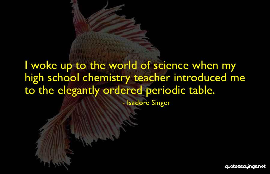 Periodic Table Quotes By Isadore Singer