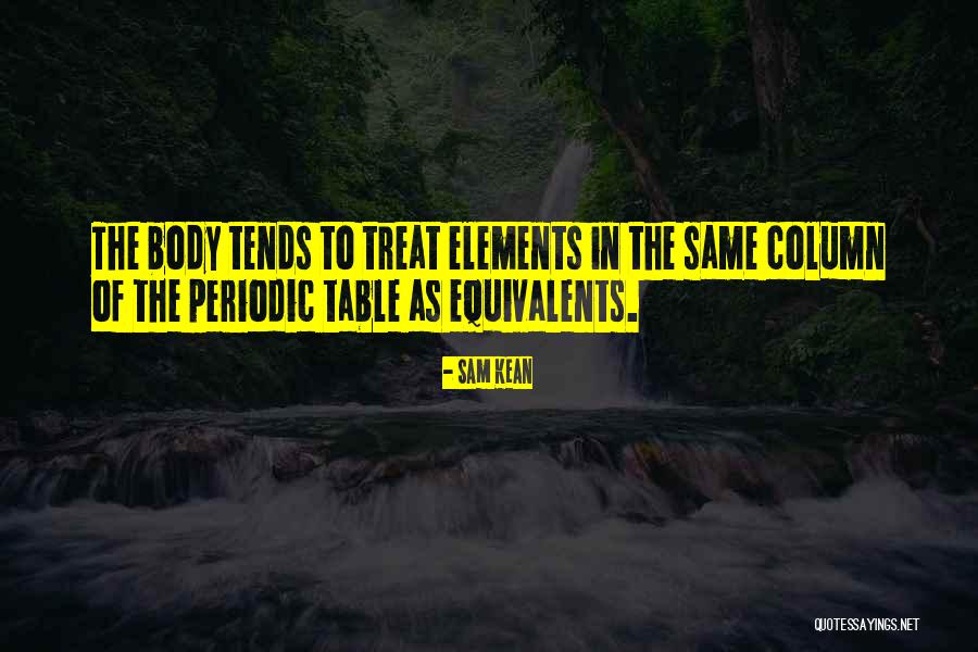 Periodic Table Quotes By Sam Kean