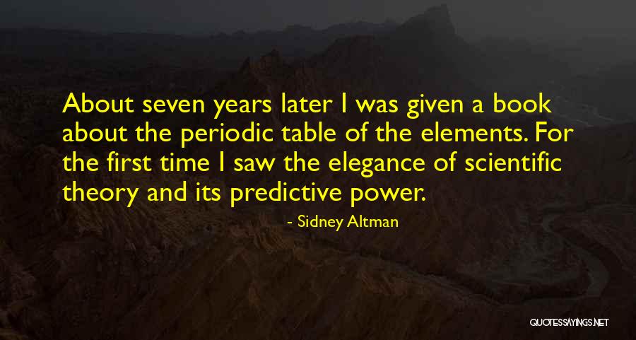 Periodic Table Quotes By Sidney Altman