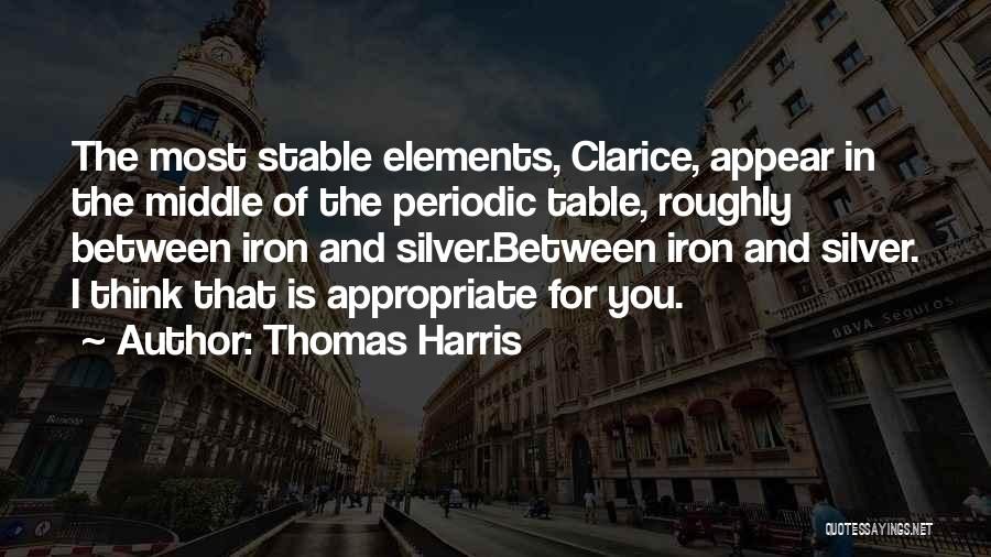 Periodic Table Quotes By Thomas Harris