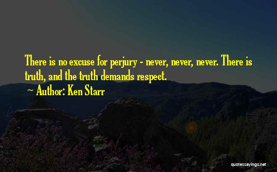 Perjury Quotes By Ken Starr