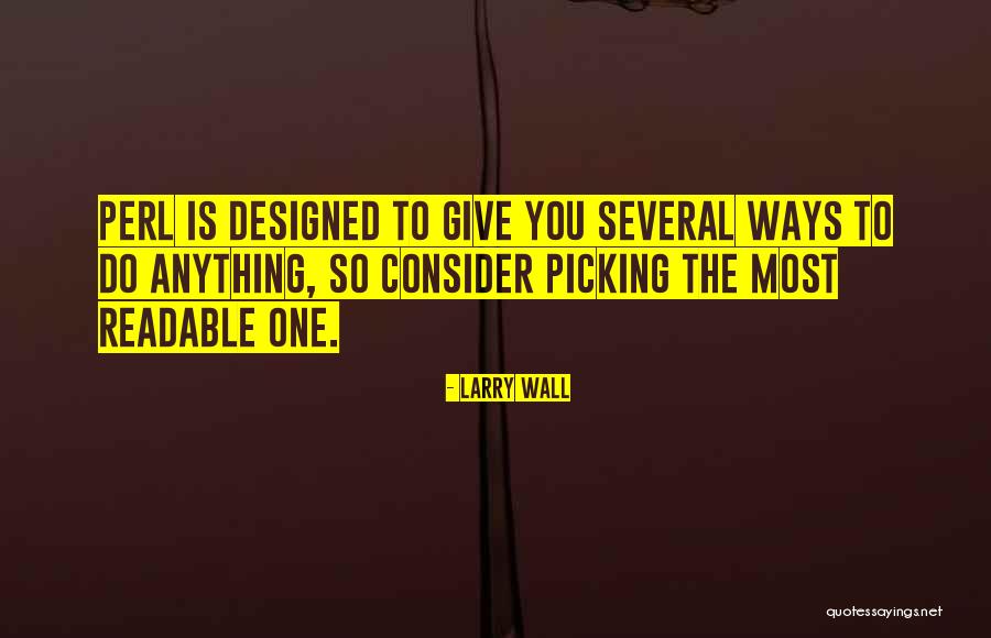 Perl Quotes By Larry Wall Perl Quotes By Larry Wall