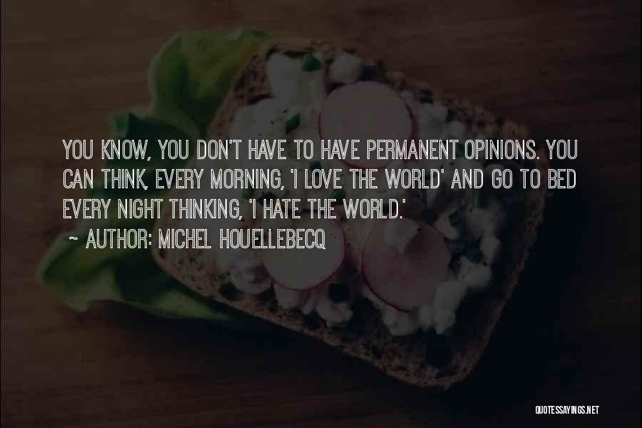 Permanent Love Quotes By Michel Houellebecq